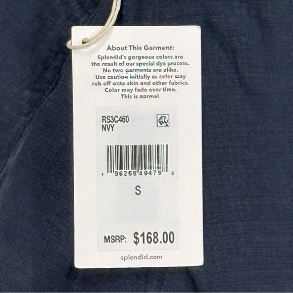 Splendid Perla Linen Blend Pull on Tapered Leg With Pockets Lounger Pant Small - Picture 5 of 6